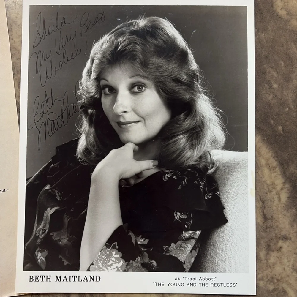 Beth Maitland signed photo